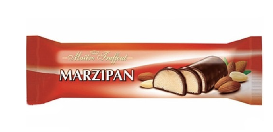 Цукерка Maitre Truffout марципан чорн шоколад 100г